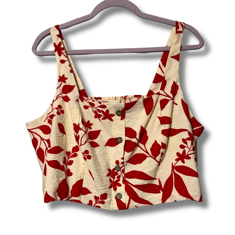 Haver & Blair London Babydoll Festival Blouse | Corset Crop Top | NWT Size XL